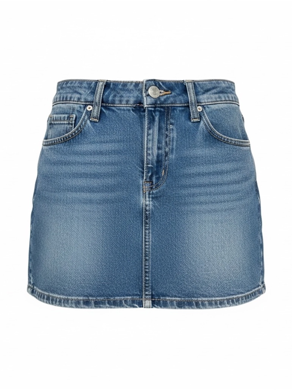 Hollister Faded Blue Denim Mini Skirt/Skort